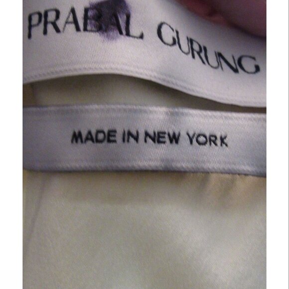 Prabal Gurung Illusion Panel Skirt, Ivory, Womens Size 2 US - Picture 4 of 5